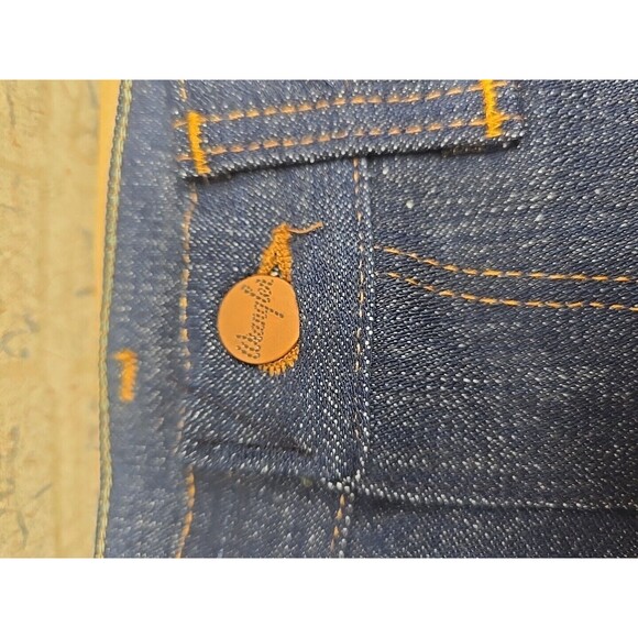 VTG 70S 80S New Boys Kids 28 X 34 Wrangler Dark Denim Carpenter Work Jeans Pants - Picture 8 of 12